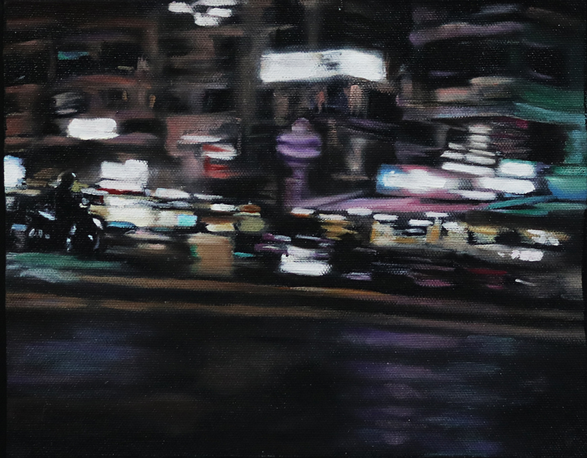 Speed Series_14 <br>Oil on Canvas  <br>(19x24 cm) 2016